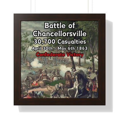 Gerahmtes Poster Historische Schlacht von Chancellorsville