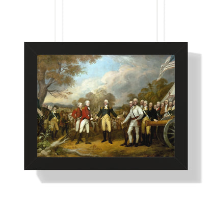 General Burgoyne's Surrender at Saratoga Framed Painting Poster