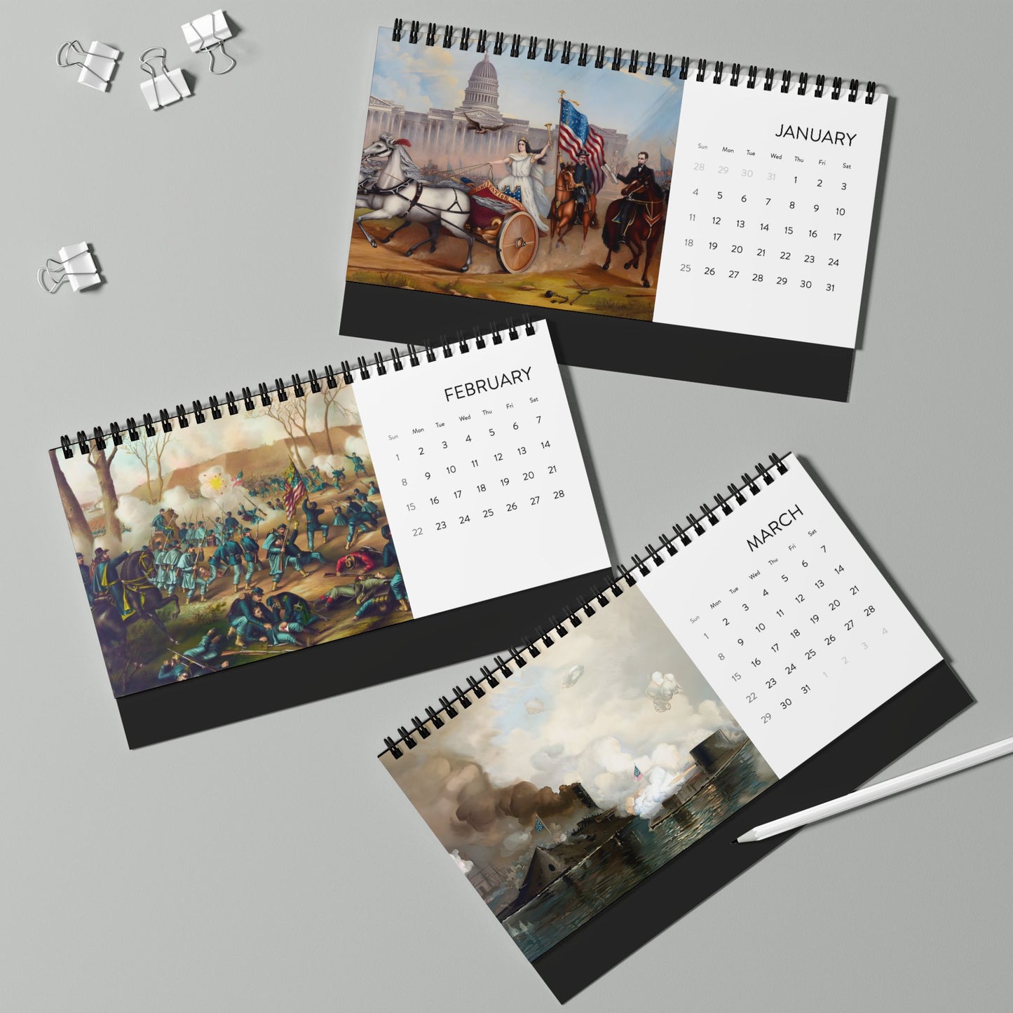Civil War 2026 Desktop Calendar
