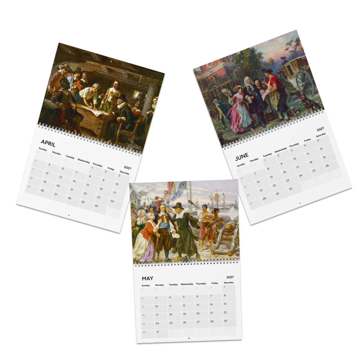 Colonial America 2027 Wall Calendar