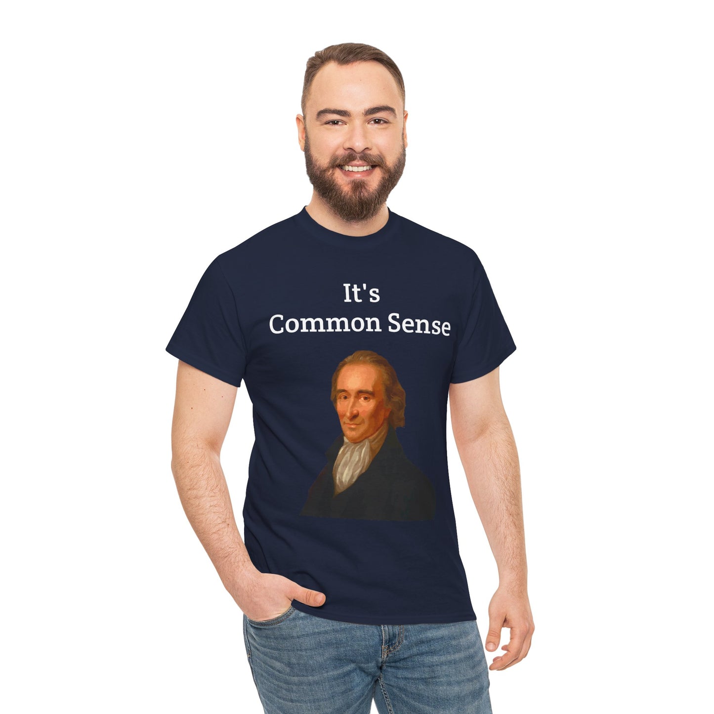 It's Common Sense Thomas Paine History Unisex Heavy Cotton T-Shirt