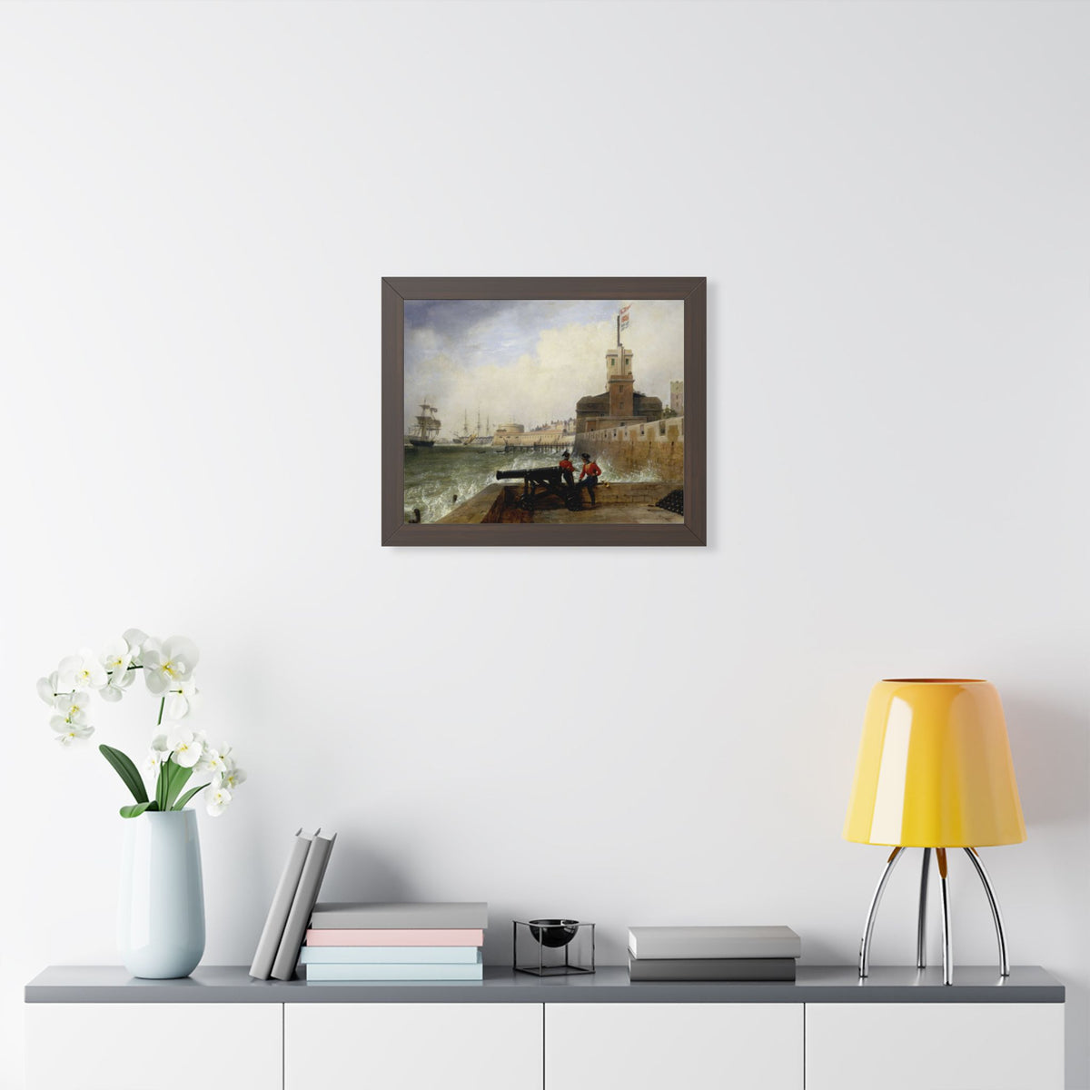 Semaphore at Portsmouth Framed Print | Edward William Cooke, 1836