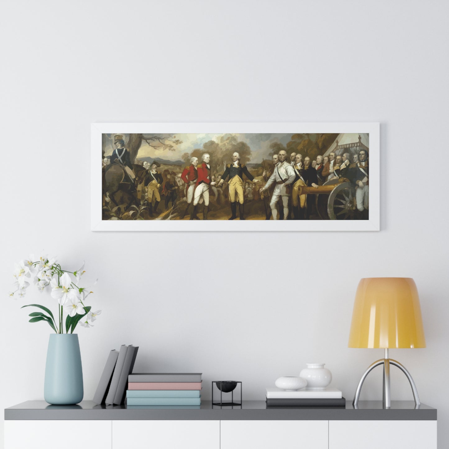 General Burgoyne's Surrender at Saratoga Framed Painting Poster