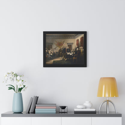 The Signing of The Declaration of Independence Framed Painting Poster