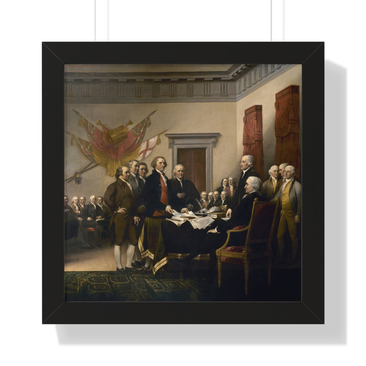 The Signing of The Declaration of Independence Framed Painting Poster