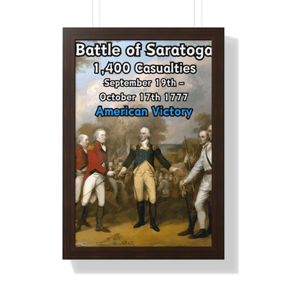 Battle of Saratoga Framed Poster