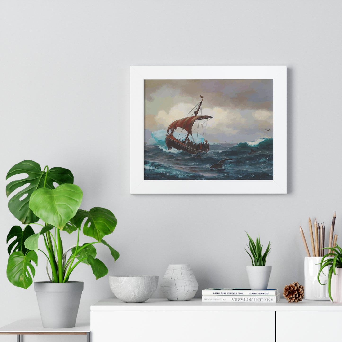 Summer in the Greenland Coast Framed Painting Poster