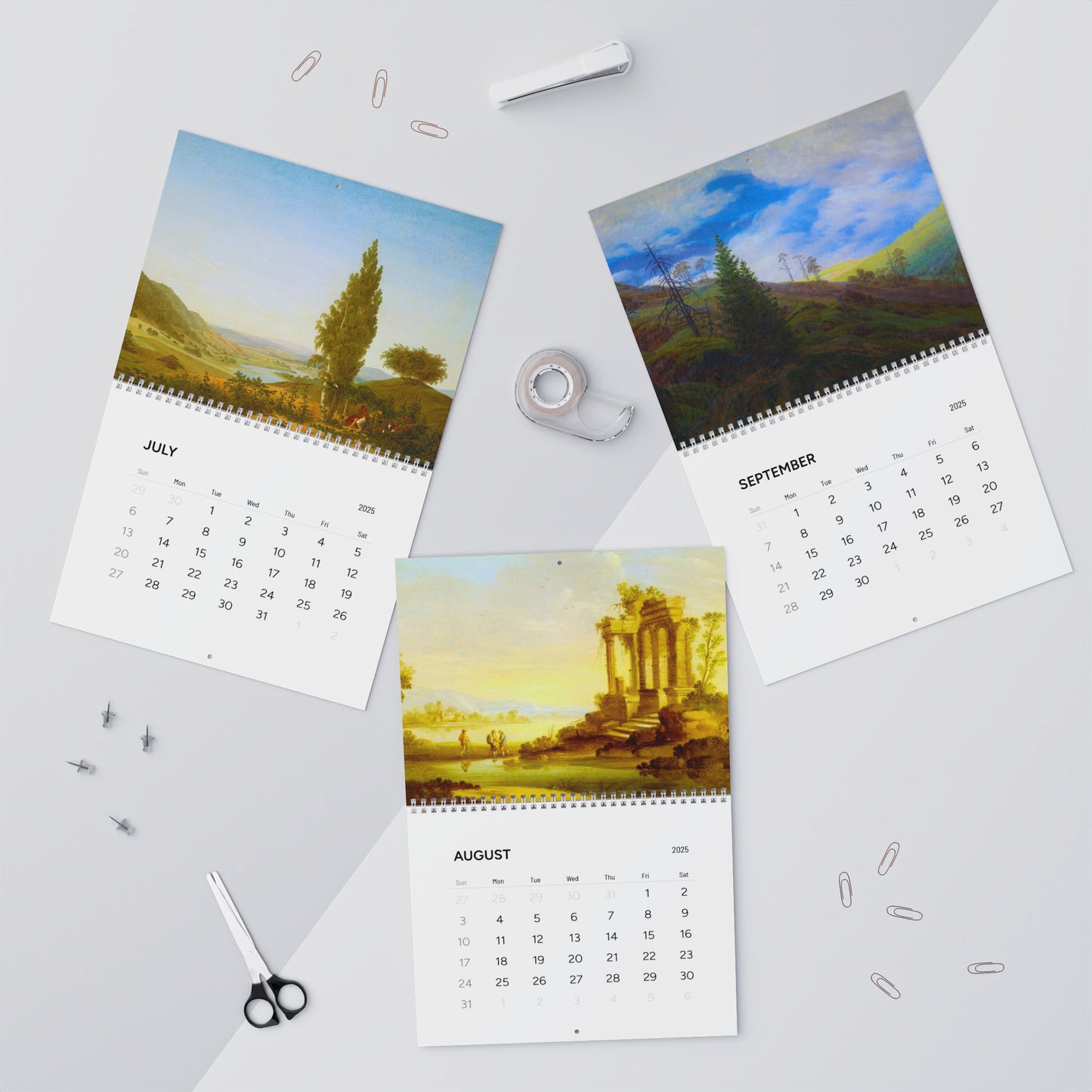 Caspar David Friedrich 2025 Paintings Calendar