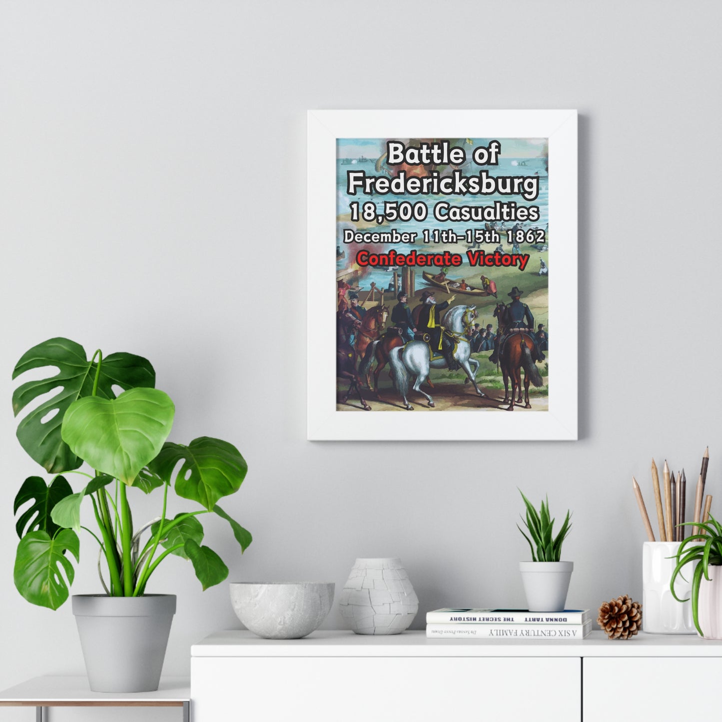 Historical Battle of Fredericksburg Framed Poster