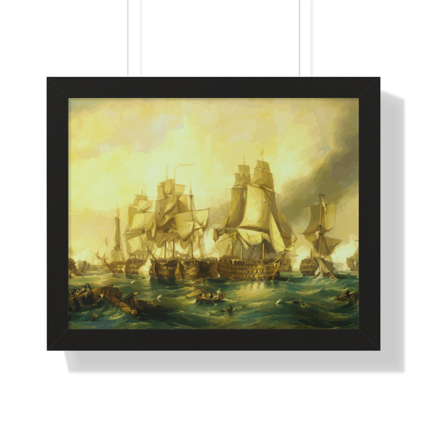 The Battle of Trafalgar Framed Painting Poster