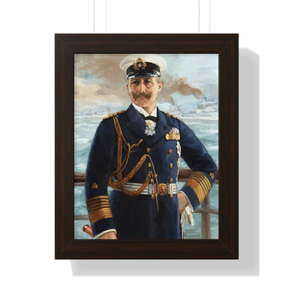 Kaiser Wilhelm II as Grand Admiral Framed Painting Poster