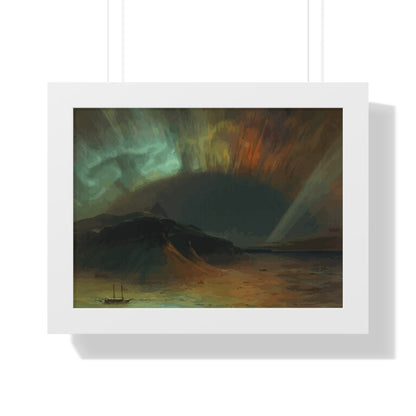 Historical Aurora Borealis Framed Painting Poster