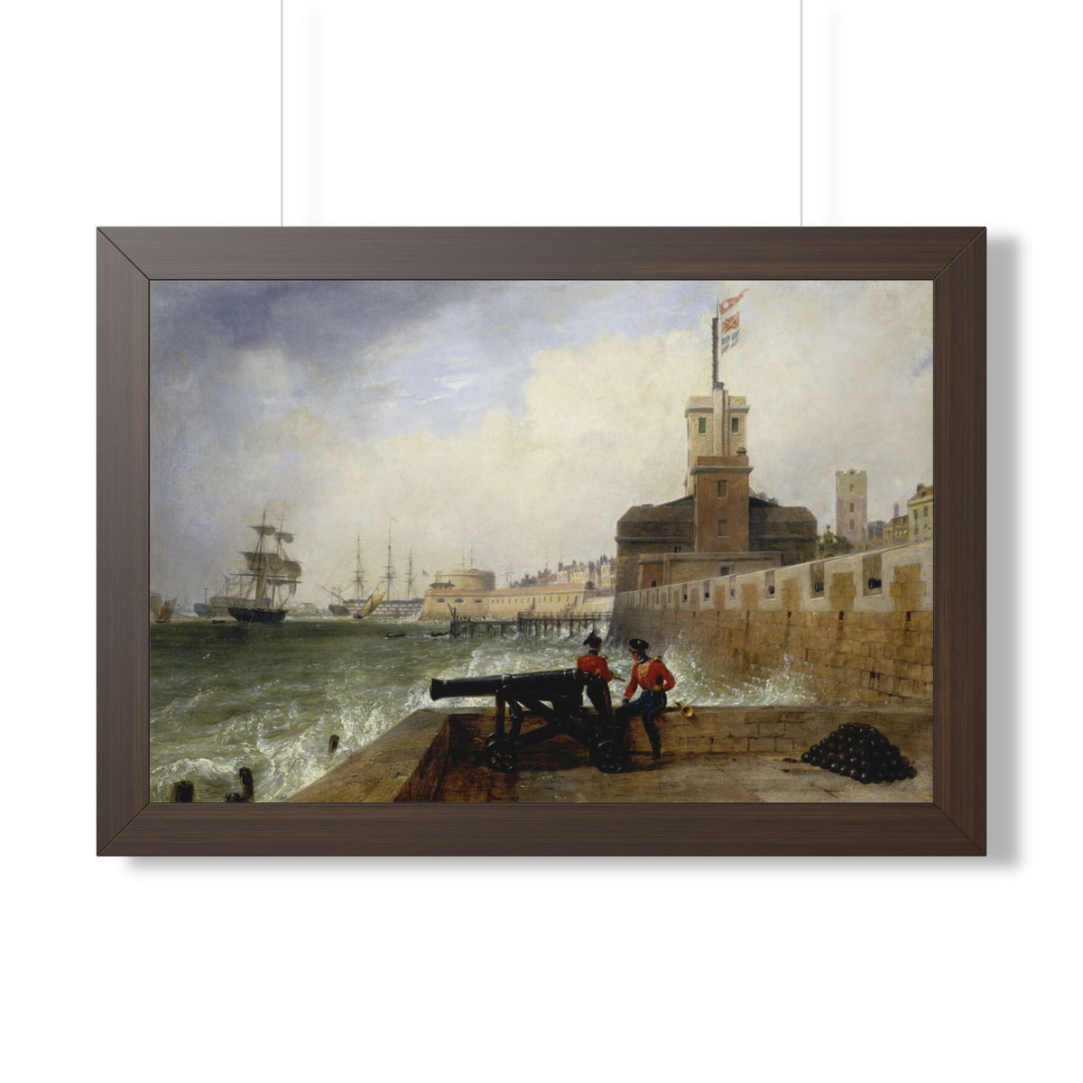 Semaphore at Portsmouth Framed Print | Edward William Cooke, 1836