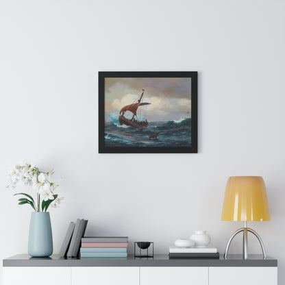 Summer in the Greenland Coast Framed Painting Poster