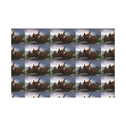 George Washington Crossing the Delaware Gift Wrap Paper