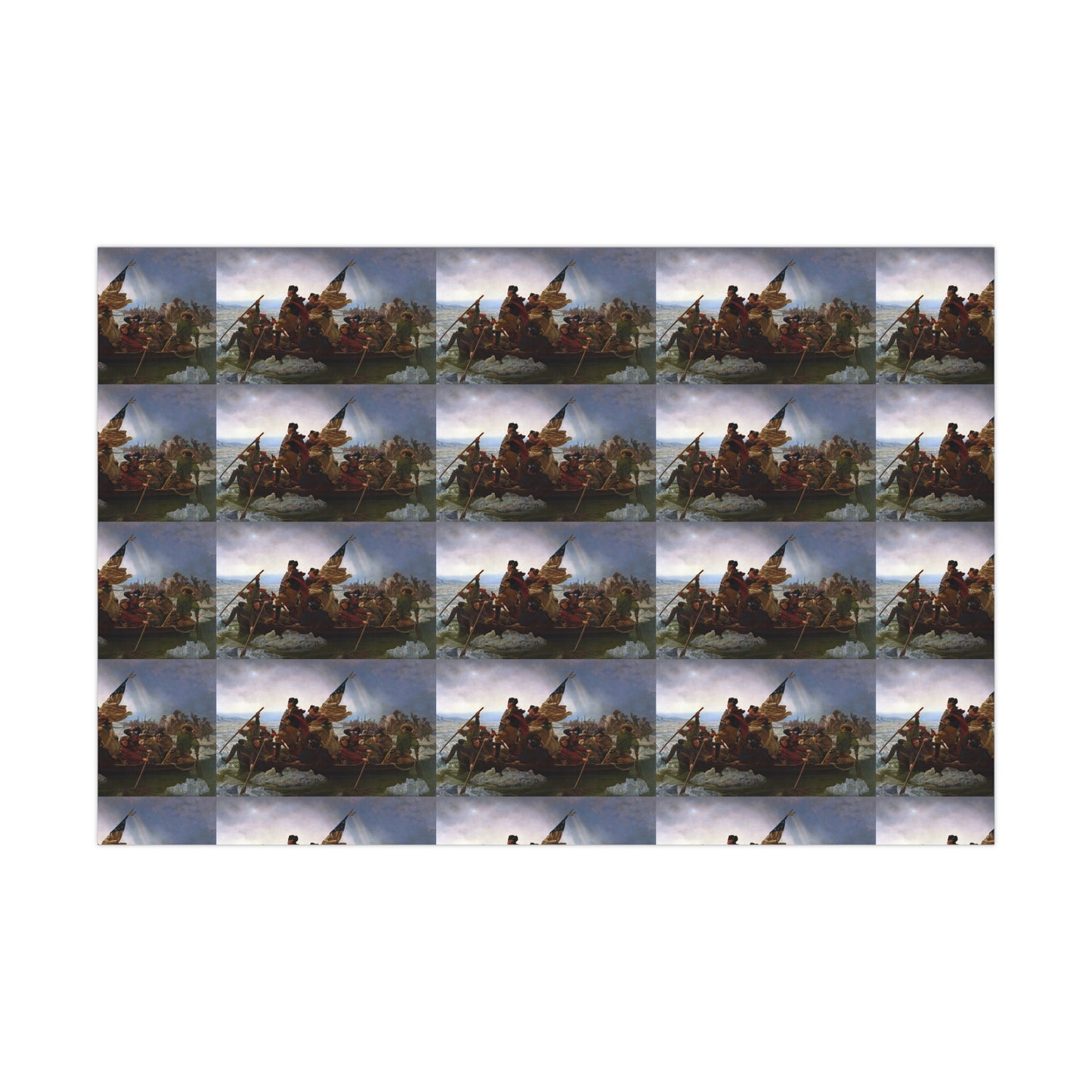 George Washington Crossing the Delaware Gift Wrap Paper