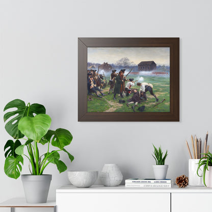 The Battle of Lexington Framed Print | William Barnes Wollen, 1910