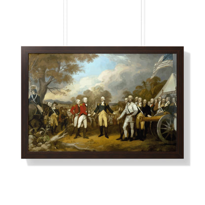 General Burgoyne's Surrender at Saratoga Framed Painting Poster