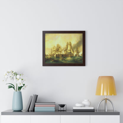 The Battle of Trafalgar Framed Painting Poster