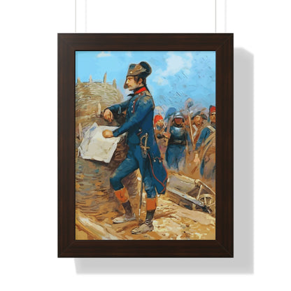 Napoleon Bonaparte at the Siege of Toulon Framed Painting Poster