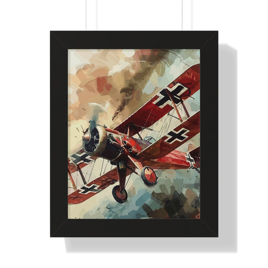 Red Baron Airplane Framed Poster