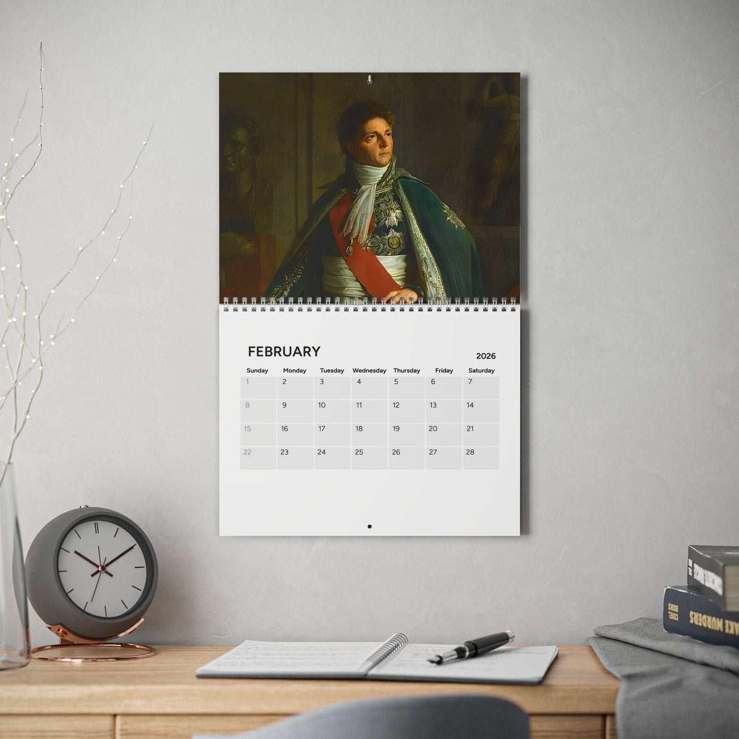 Napoleon's Marshals 2026 (Grid Style) Calendar