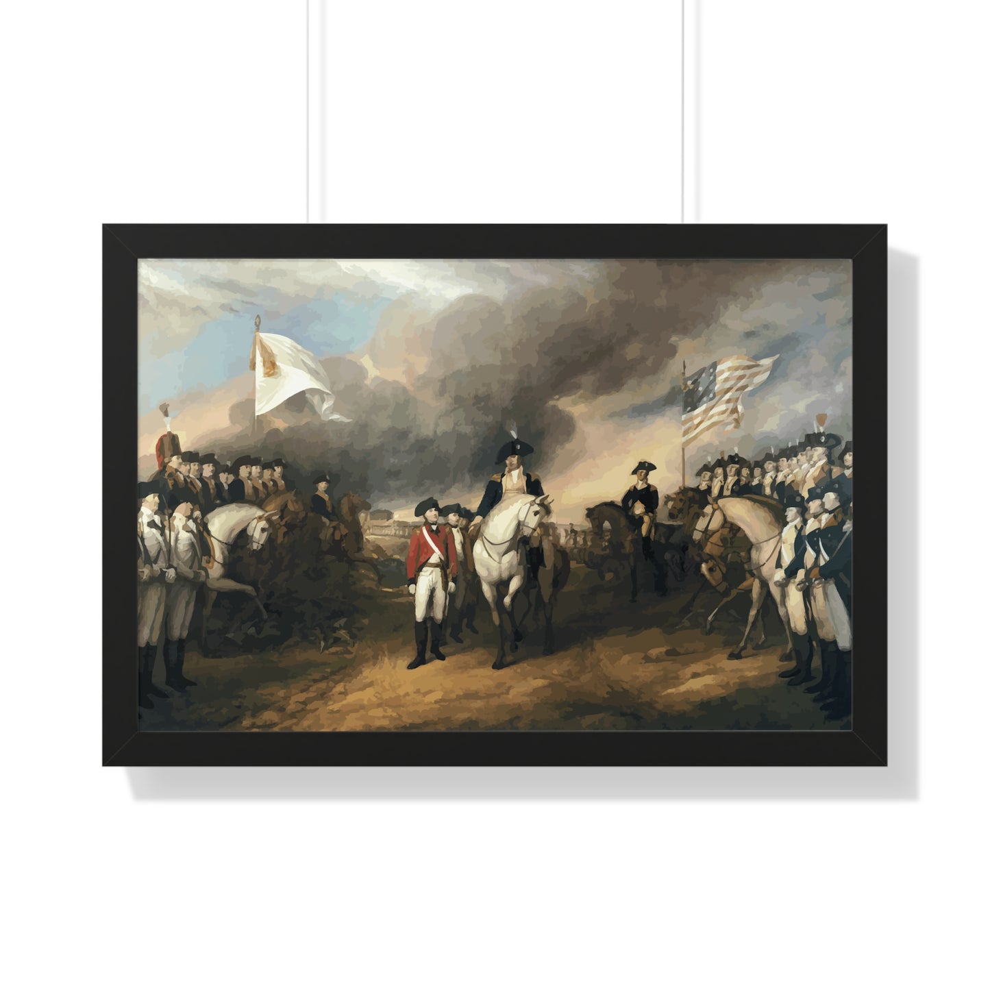 Surrender of Lord Cornwallis at Yorktown Framed Painting Poster