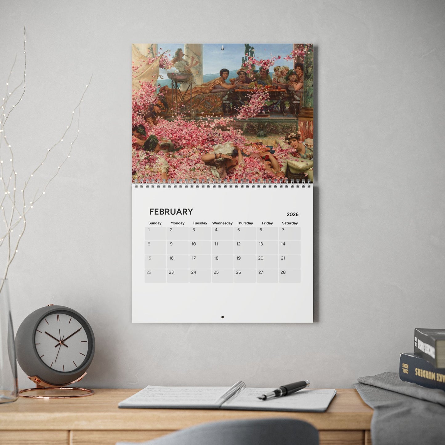 Roman History 2026 (Grid Style) Calendar