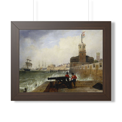 Semaphore at Portsmouth Framed Print | Edward William Cooke, 1836