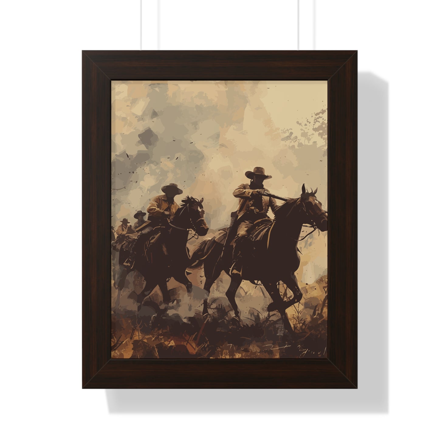 Historical Cowboy Framed Poster