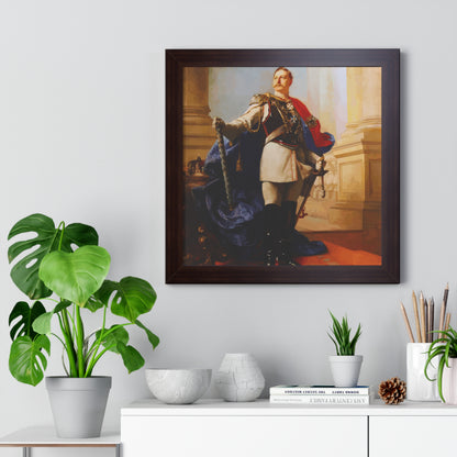 Kaiser Wilhelm II Framed Painting Poster