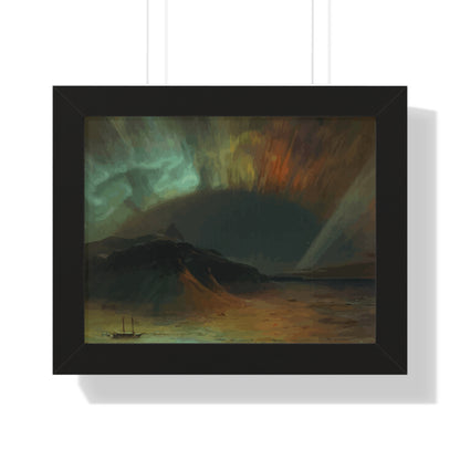 Historical Aurora Borealis Framed Painting Poster