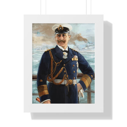 Kaiser Wilhelm II as Grand Admiral Framed Painting Poster