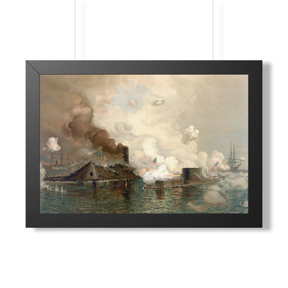 Monitor and Merrimac Framed Print | Julian O. Davidson, 1886