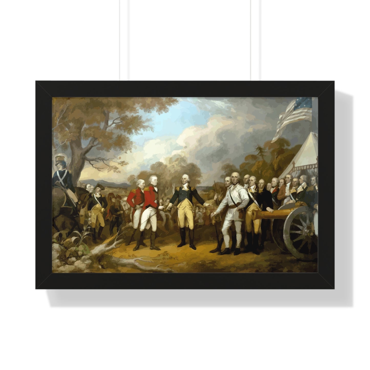 General Burgoyne's Surrender at Saratoga Framed Painting Poster