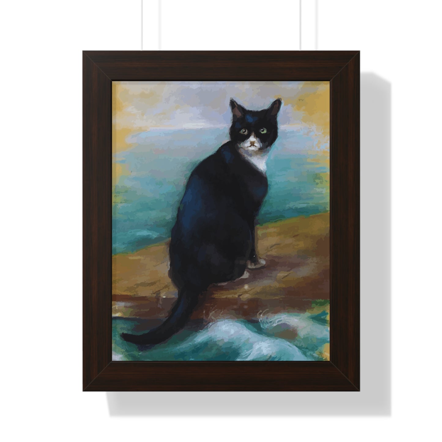 Bismarck Oskar Cat Framed Painting Poster