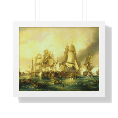 The Battle of Trafalgar Framed Painting Poster