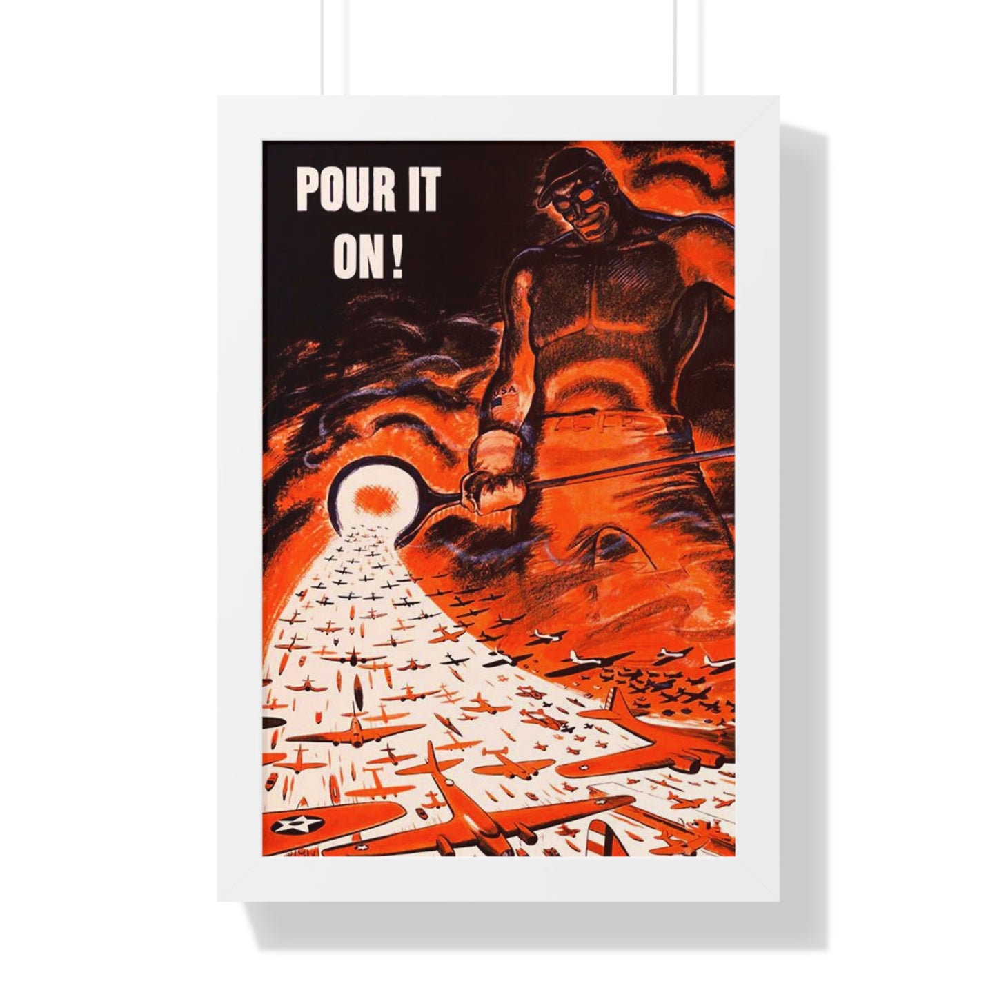 Pour it on Framed Poster