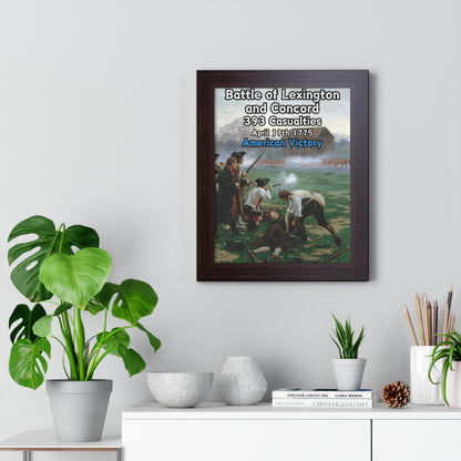 Battle of Lexington and Concord Framed Poster