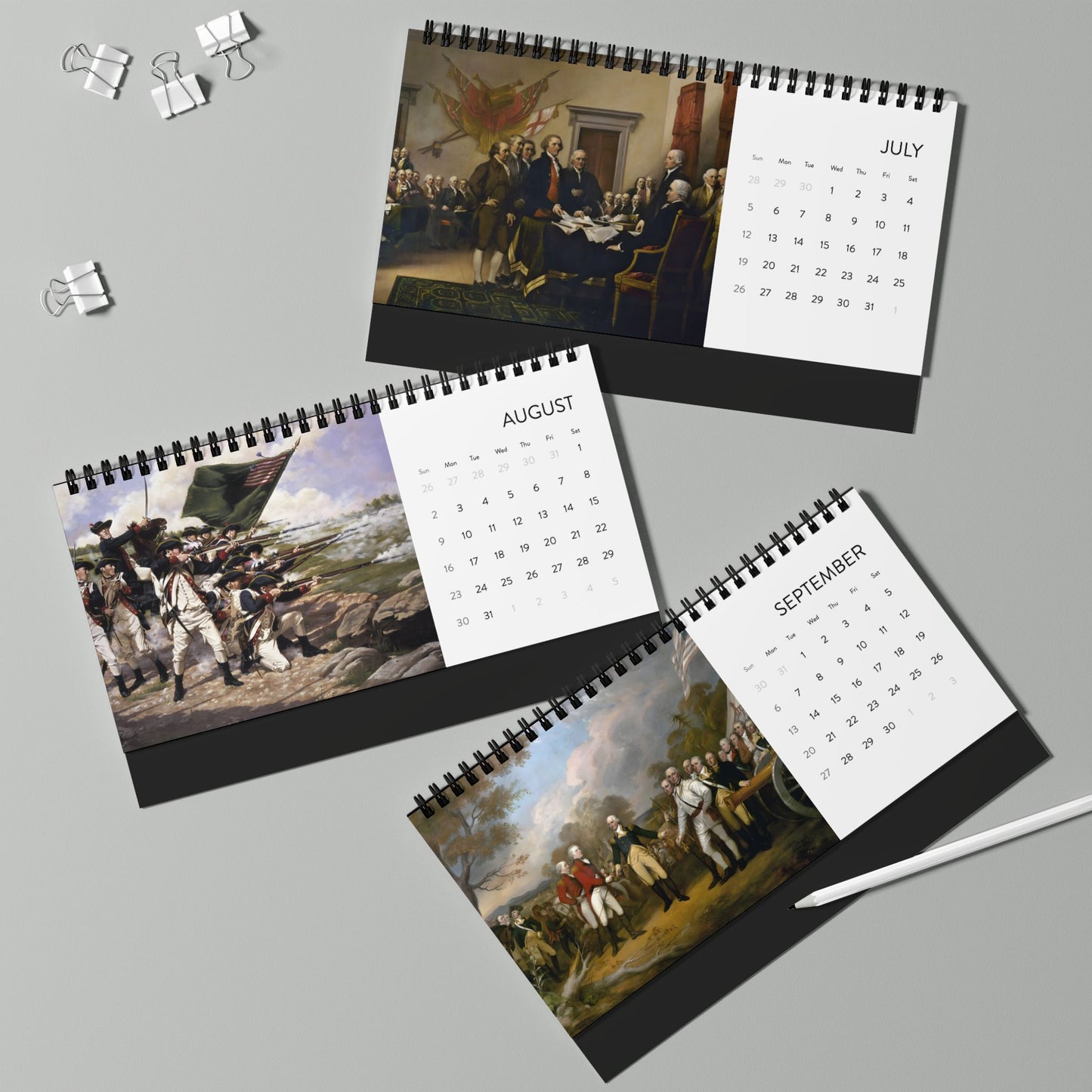 Revolutionary War 2026 Desktop Calendar