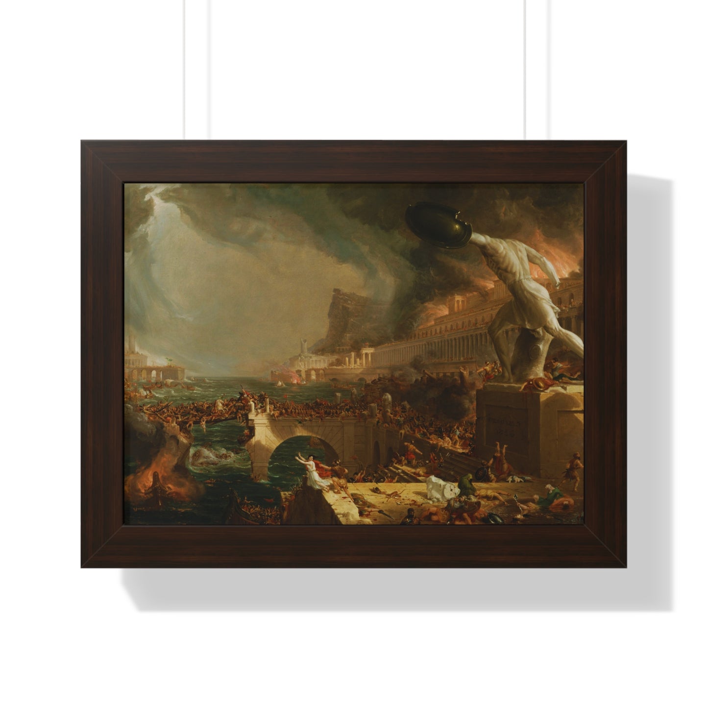 Destruction from The Course of Empire Framed Painting Poster