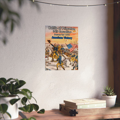 Battle of Princeton Vertical Matte Poster