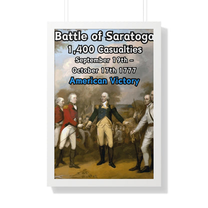 Battle of Saratoga Framed Poster