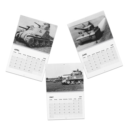 Tanks Throughout History 2026 (Grid Style) Calendar