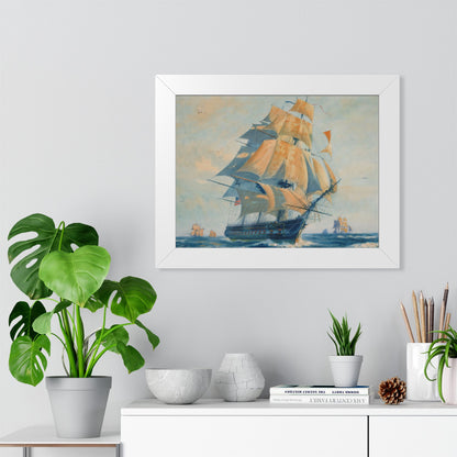 USS Constitution "Old Ironsides" Framed Print | Gordon Grant