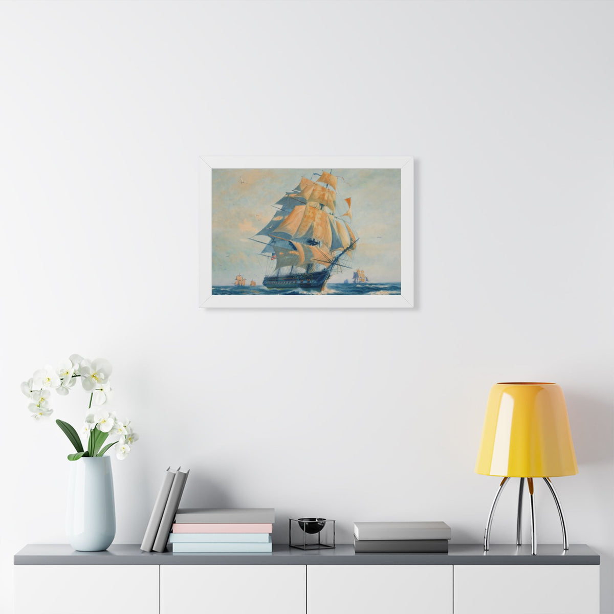 USS Constitution "Old Ironsides" Framed Print | Gordon Grant