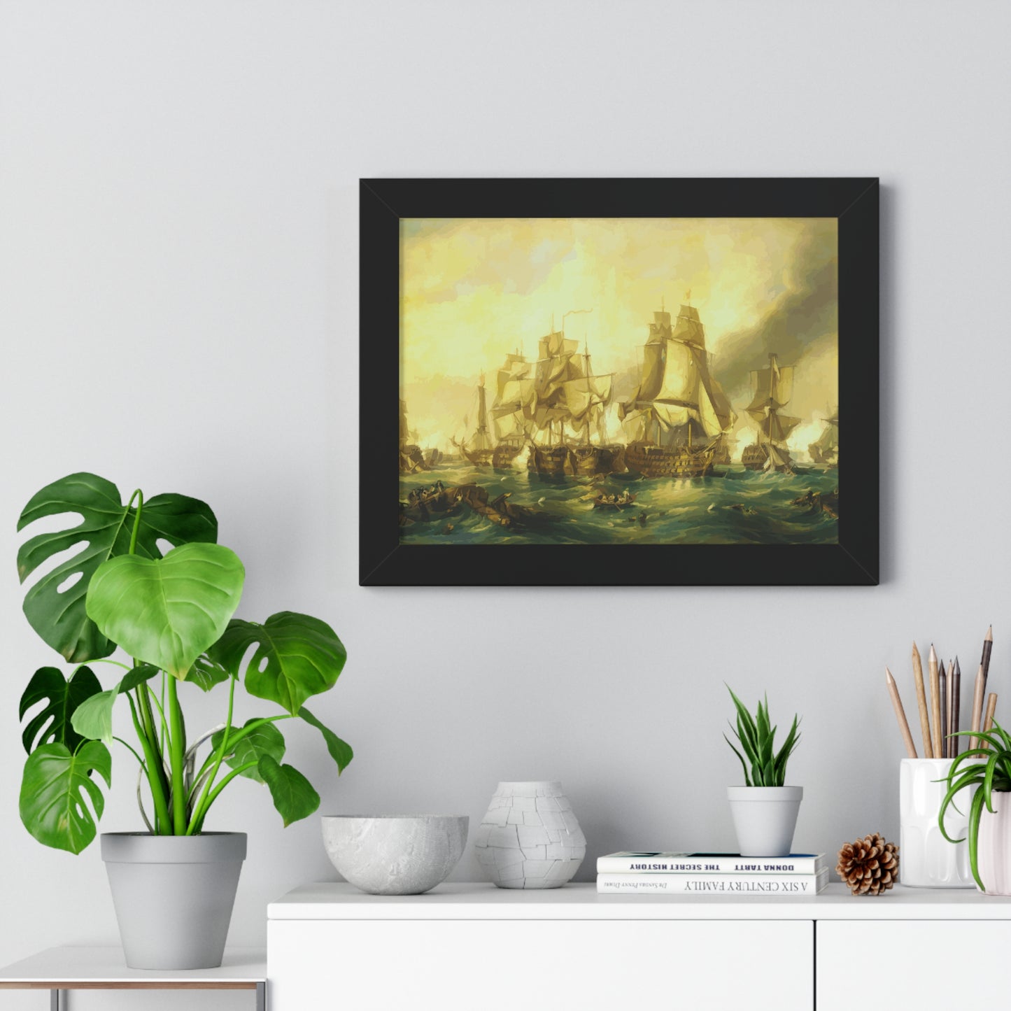 The Battle of Trafalgar Framed Painting Poster