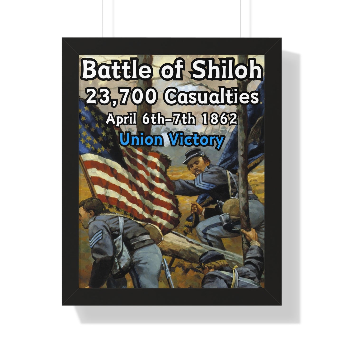 Historical Battle of Shiloh Framed Poster