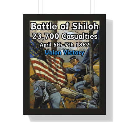 Historical Battle of Shiloh Framed Poster