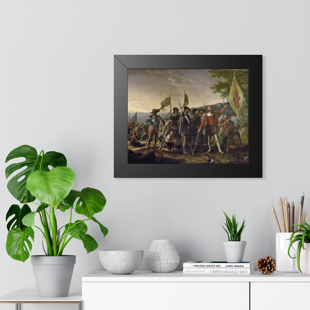 Landing of Columbus Framed Print | John Vanderlyn, 1847